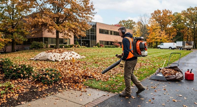 Commercial Lawn Clean Up Service